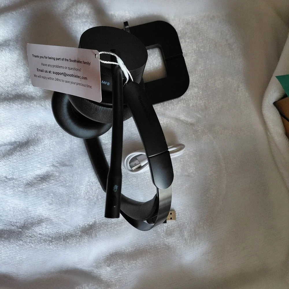 Soothielec Wireless Headset KH156M V5.2 Bluetooth Headset with Noise Canceling